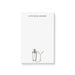 Personalized notepad with an illustration of cocktail shaker and cocktail drink, an elegant stationery suitable for men and women