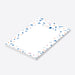 Personalized notepad with a colorful confetti border and custom name, ideal for notes and daily planning.-side