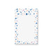 Personalized notepad with a colorful confetti border and custom name, ideal for notes and daily planning.