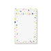 Personalized name notepad with colorful confetti and lettering, perfect as a gift or party favor for kids and adults.