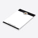 Personalized notepad featuring a football illustration-side