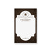 Vintage rustic personalized notepad featuring a mustache and top hat design, perfect as a sophisticated stationery gift for guests.