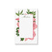 Personalized floral notepad featuring Azalea flower illustrations