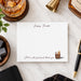 Personalized whiskey thank you card with custom name, old fashioned message, and illustrated whiskey glass with lemon-front