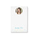 Personalized pastel watercolor wildflower notepad with custom circular photo, custom name and large blank writing area