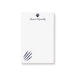 personalized notepad with paw print icon, claw marks and custom name in minimalist design