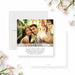 Personalized wedding anniversary invitation featuring a couple's photo with custom event details-front-back