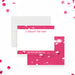 personalized pink cocktail note card with bubbly drink design, custom name, and blank space for handwritten notes-front-back