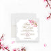 Personalized pink watercolor floral Bat Mitzvah save the date card with custom honoree’s name, event date and invitation to follow wording-front