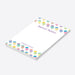 Customized notepad titled "Sweet Notes" with a pastel popsicle pattern and a personalized name-side