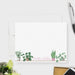 Personalized potted plant note card with watercolor greenery and a custom name, shown with white envelopes-front