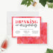 Personalized red watercolor New Year’s Eve party invitation with Drinking and Merrymaking wording, date, venue, attire and RSVP details-front-back
