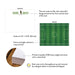 Specifications graphic showing the front and back of personalized soccer player note cards for players and coaches, A2 size 5.5 × 4.25 inches and matte cardstock.
