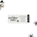 Spider web birthday ticket invitation with Admit One wording, spider artwork, and personalized party details