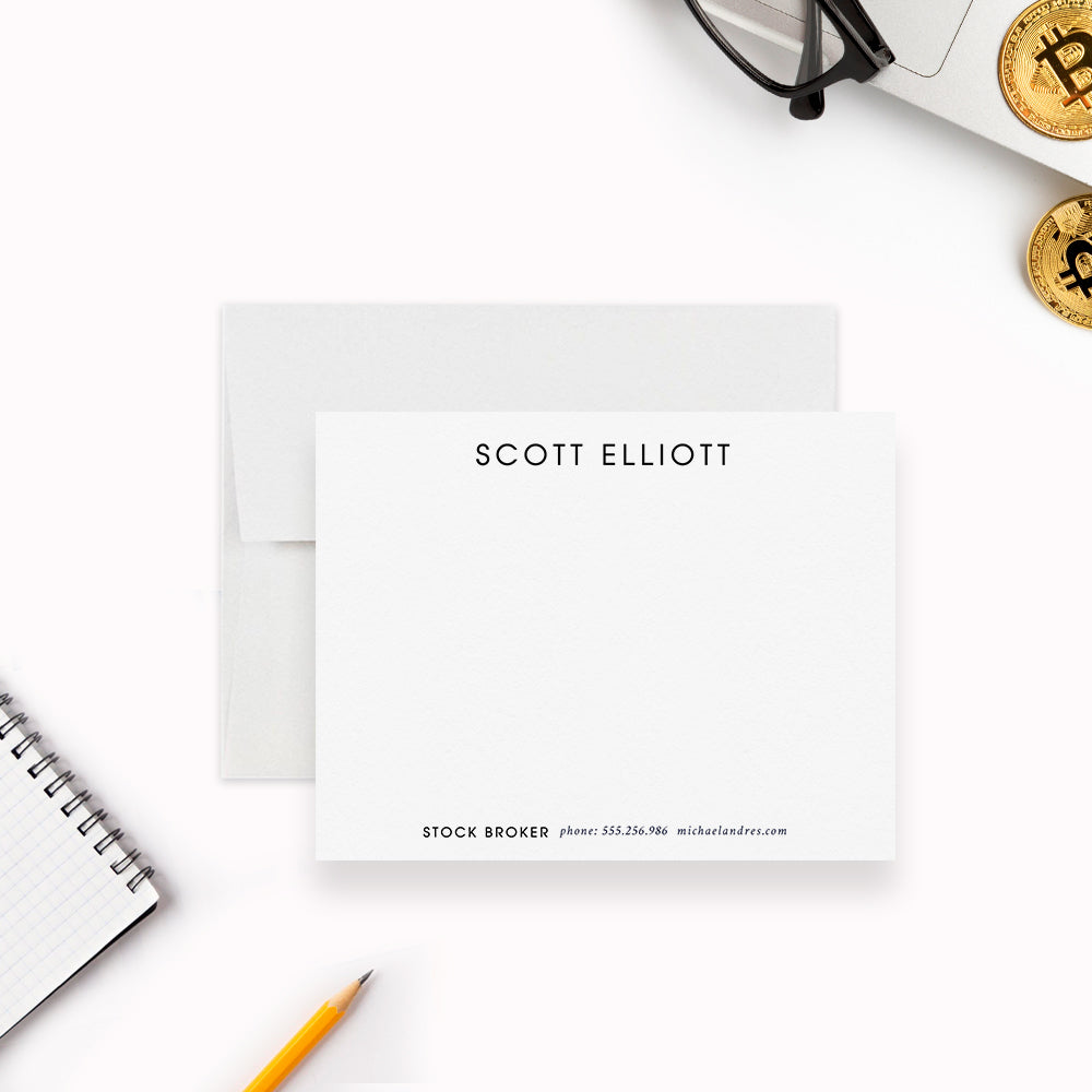 Stock Broker Note Card, Crypto Bitcoin Gift, Custom Stock Market Investor  Gifts, Stock Trader Thank You Cards, Gift for Boss, Finance Gift