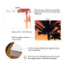Front and back of personalized sunset palm tree note cards with A2 size and matte cardstock details.