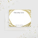 Elegant gold business thank you card personalized with company name-front
