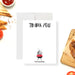 Personalized watercolor BBQ birthday thank you card with editable Thank You wording, smoky red grill, custom name and blank writing area-front