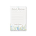 Personalized Jewish Notes and Blessings notepad with Star of David, watercolor florals, lined writing space, and custom name