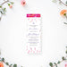 Personalized watercolor wildflower Bat Mitzvah ticket invitation with Star of David, custom name, service details and RSVP information