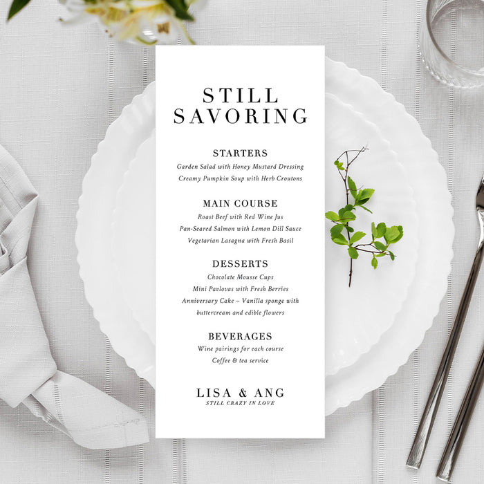 Personalized Photo Wedding Anniversary Invitation