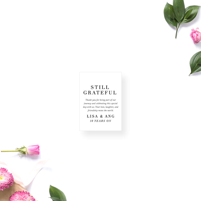 Personalized Photo Wedding Anniversary Invitation