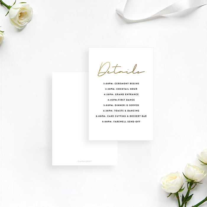 Personalized Romantic Wedding Invitation with Elegant Design