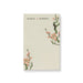 Cherry blossom personalized notepad with a floral design, customizable with names or messages, ideal as elegant stationery or party favor gift.