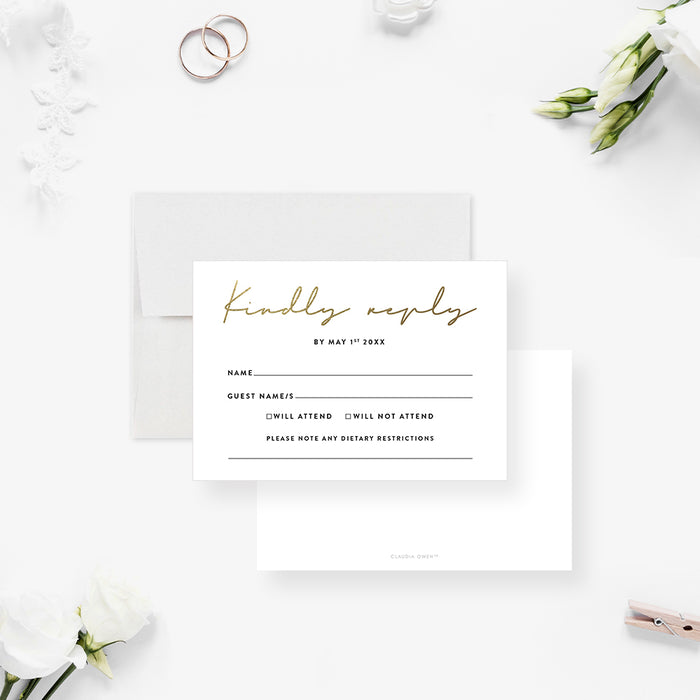 Personalized Romantic Wedding Invitation with Elegant Design