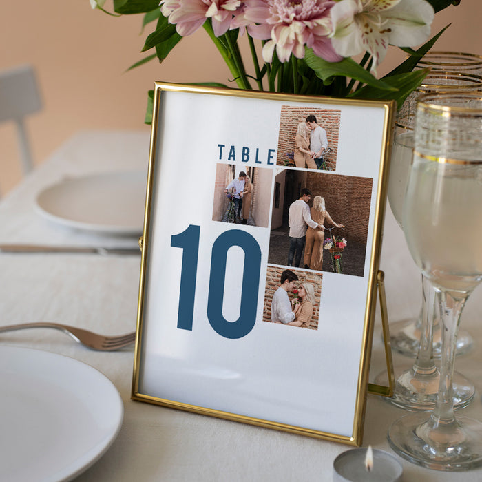 Photo Collage Wedding Invitation Modern Personalized Design