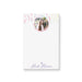 Personalized wildflower Bat Mitzvah notepad with custom photo, custom name, Star of David and colorful watercolor botanical border