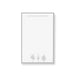 Personalized winter notepad featuring delicate snowy trees and minimalist gray design, perfect custom stationery for notes and messages.
