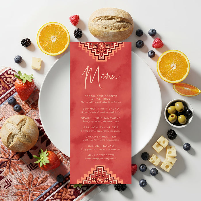 Boho Picnic Invitation Brunch Party Summer Bridal Shower Invite
