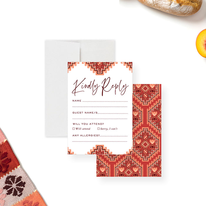 Boho Picnic Invitation Brunch Party Summer Bridal Shower Invite