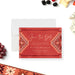 Picnic-brunch save the date card with a red quilt pattern, personalized outdoor pre-invitation for a summer party or park gathering-front