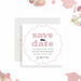 Pink graduation save the date card with modern design and personalized details for Class of 2026 party-front