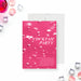 pink cocktail party invitation with bubbly drink-inspired background, elegant lettering, and custom event details for a stylish celebration-front