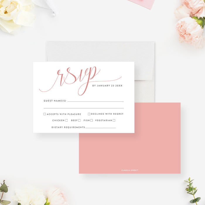Head Over Heels Engagement Invitation Romantic Blush Party Invite