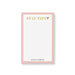 pink and gold personalized stay tipsy notepad with lined pages and elegant cocktail-inspired design