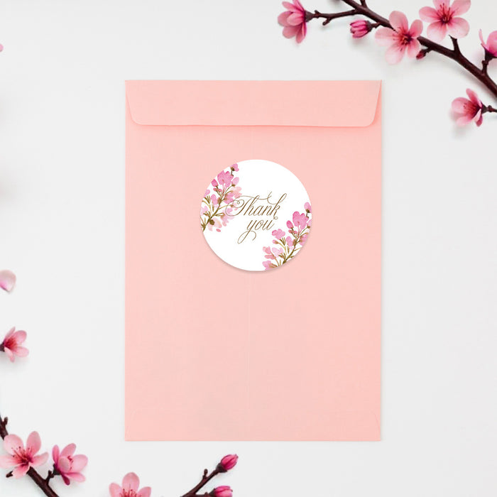 Personalized Pink Watercolor Floral Bat Mitzvah Invitation