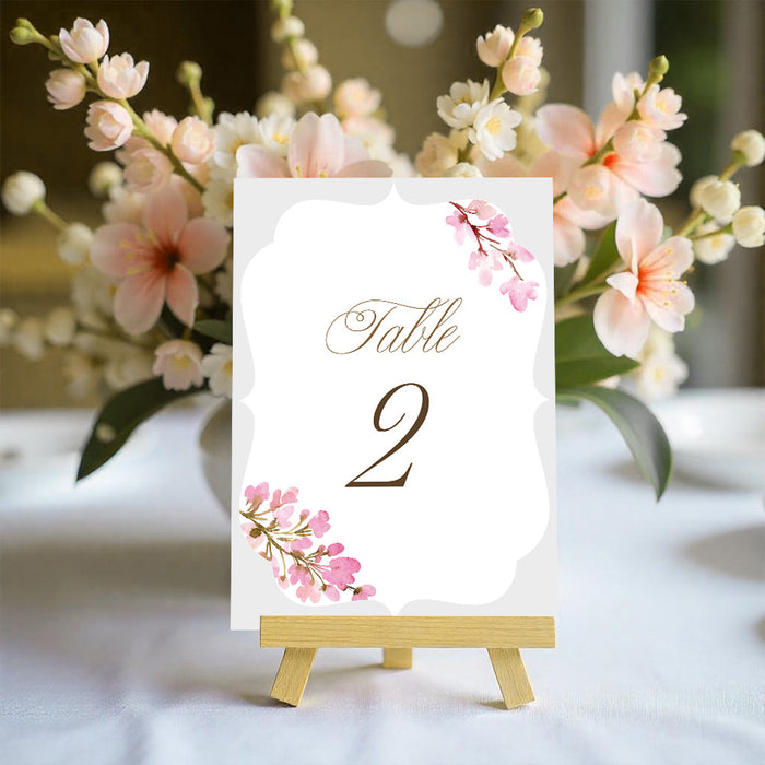 Personalized Pink Watercolor Floral Bat Mitzvah Invitation