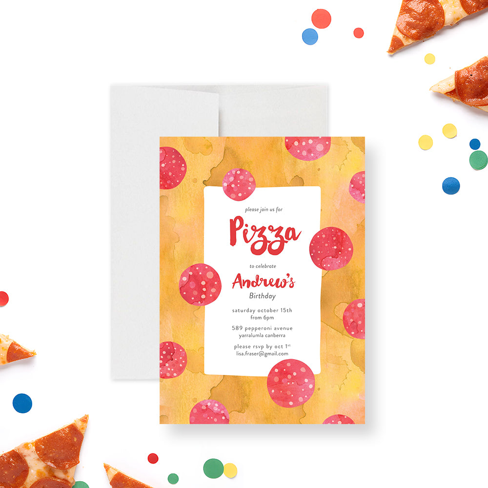 Printed Kids Birthday Invitations