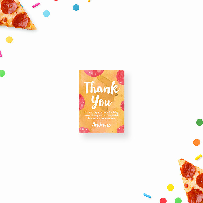 Pizza Birthday Party Invitation Pepperoni Theme