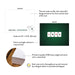 A2 note card specifications: 5.5 × 4.25 inches, double-sided printing and heavyweight 120 lb matte cardstock.