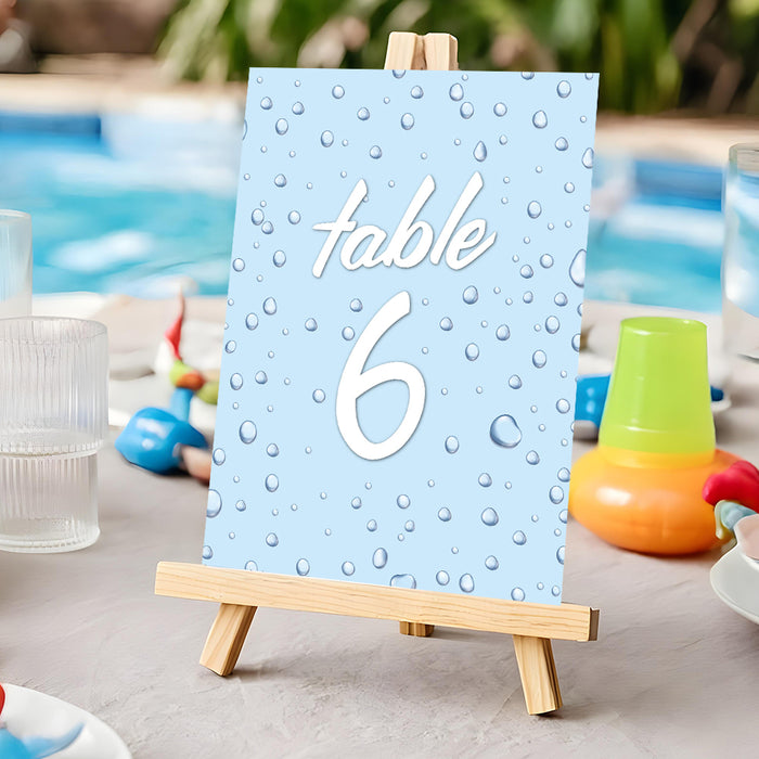 Slip and Slide Pool Birthday Party Invitation Kids Swimming Summer Invite