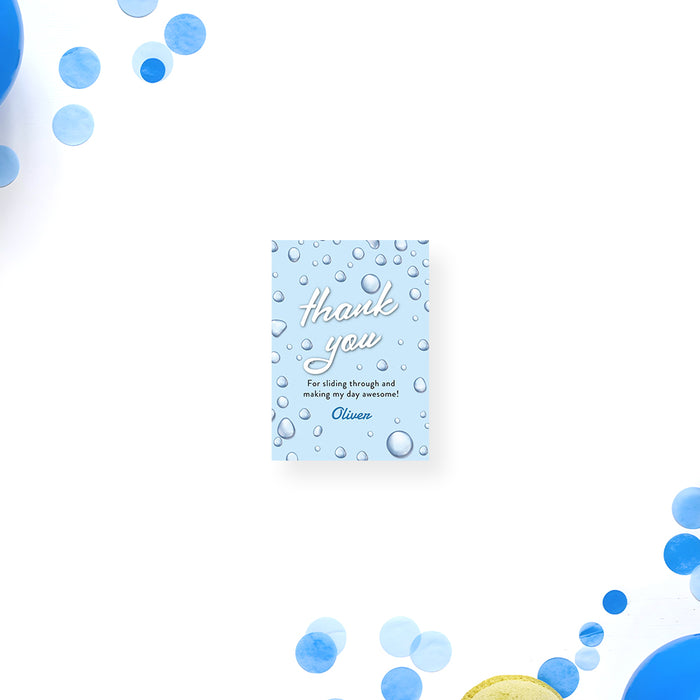 Slip and Slide Pool Birthday Party Invitation Kids Swimming Summer Invite