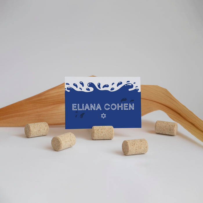 Pool Party Bar Mitzvah Invitation Blue Water Theme Design