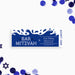 Bar Mitzvah ticket invitation featuring a blue splash design, a Star of David, and a personalized Jewish event entry pass.
