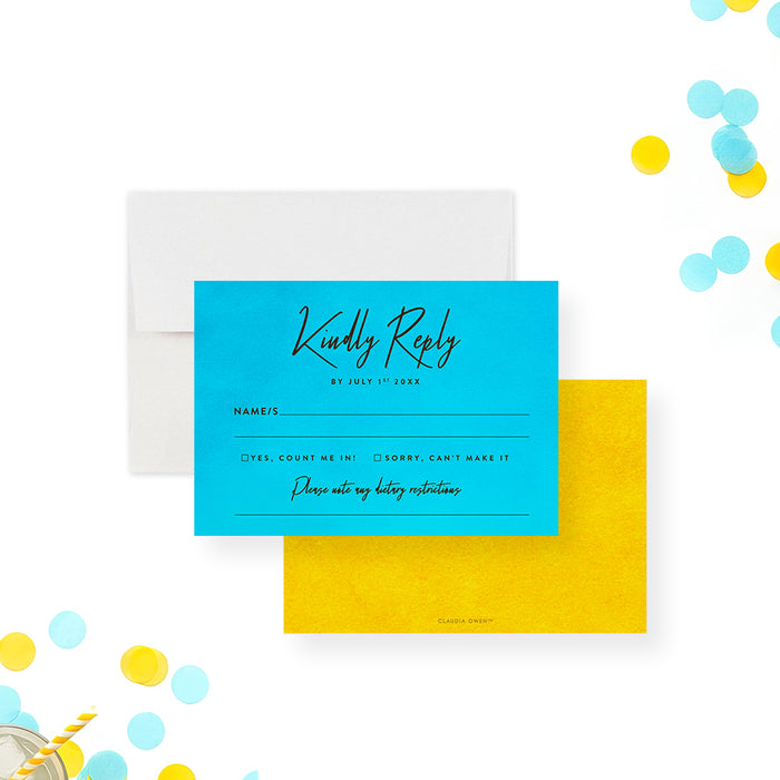 Pool Party Birthday Invitation Summer Swim Party