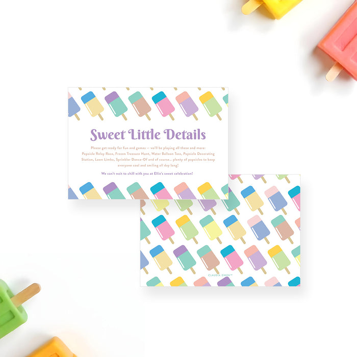 Popsicle Birthday Invitation Summer Party Design